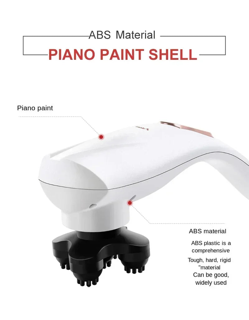 2025 NEW Electric Handheld Dolphin Massage Stick Shoulder Neck Tapping Cervical Spine Waist Legs Whole Body Meridian Relaxation