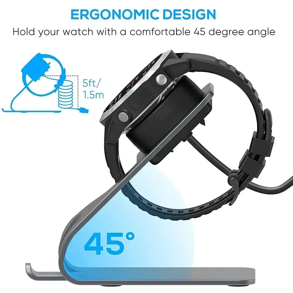 Charger Stand for Garmin Venu 3S & Fenix 7X Charging/ Vivoactive 3 4 4S Cable Dock Cord for Fenix 5 5X Plus 6 6X 6s/ Instinct2