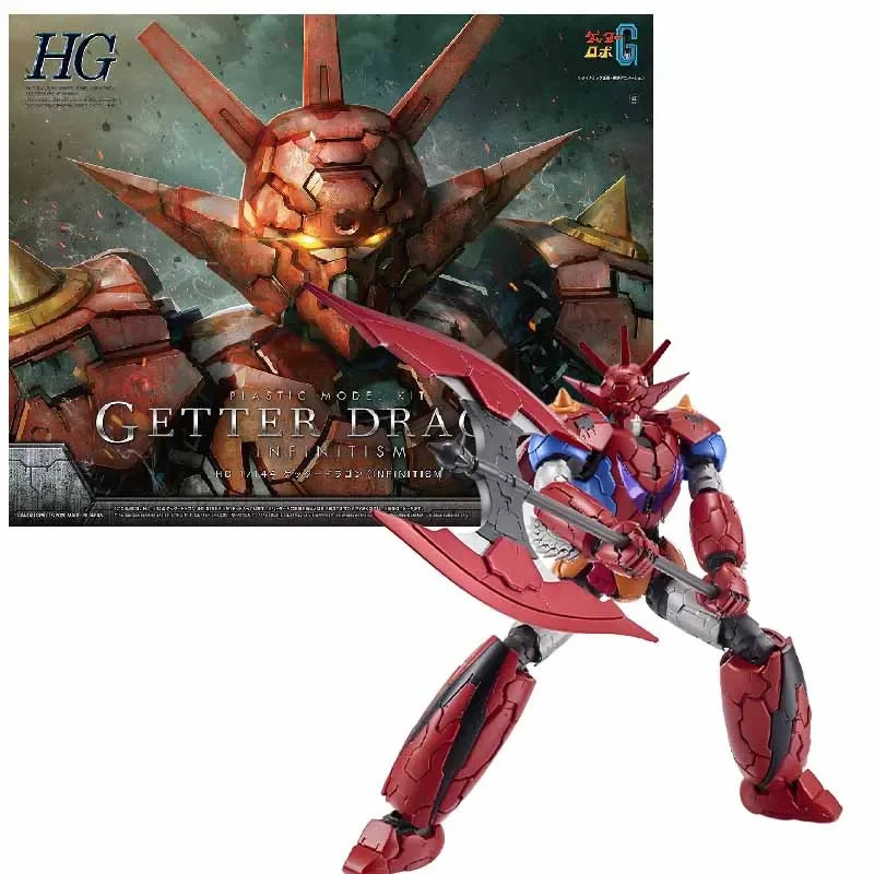 In Stock BANDAI Original HG 1/144 INFINITISM GRENDIZER  Assembly Model Toys Collectible Model Ornaments Gifts for Children