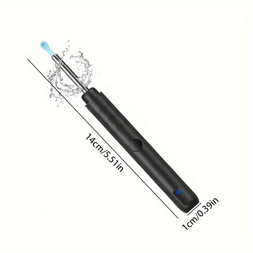Earwax Removal Kit for IOS Phones Violet Ear Canal Cleaner with 1296P Camera 5 Ear Spoons