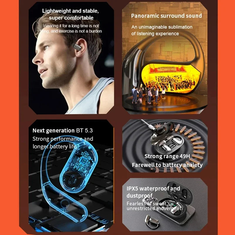 VIVO 3-in-1 AI Translator Earbuds 140 Languages Noise Cancelling Bluetooth 5.3 Headset Instant Translator Smart Voice Real Time