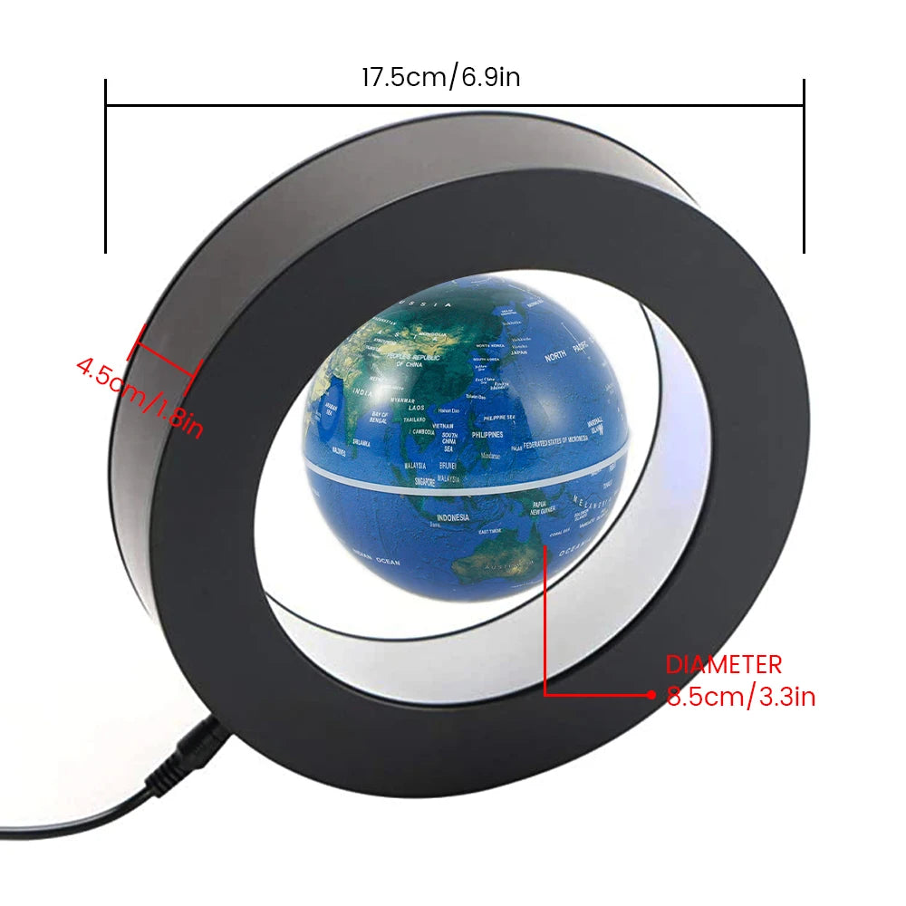 Magnetic Floating Levitation Globe LED World Map Electronic Antigravity Lamp Novelty Ball Light Lamps Christmas Birthday Gifts