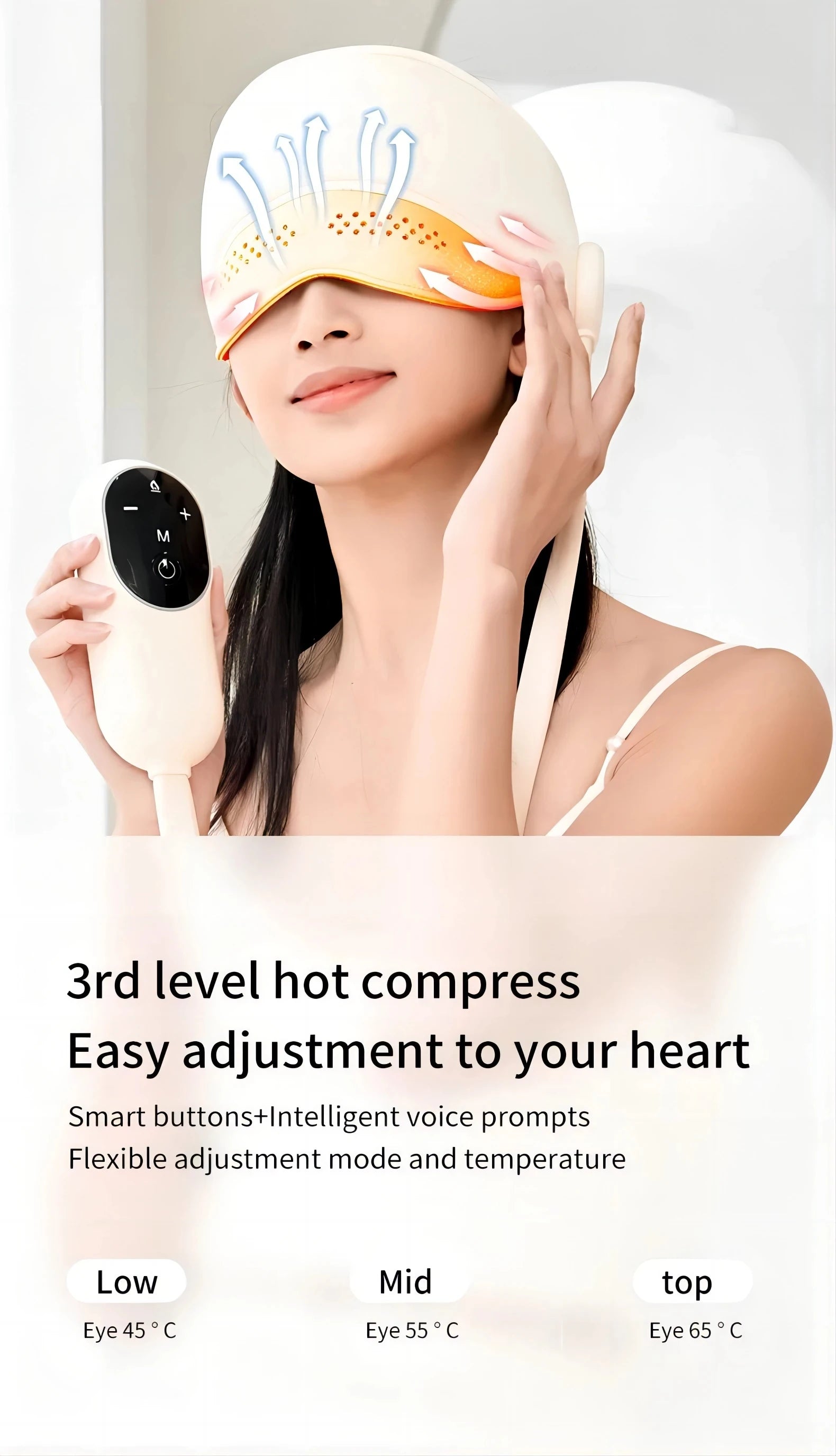 Graphene Heating Head Massager – Air Pressure & Eye Hot Compress for Relaxation & Better Sleep