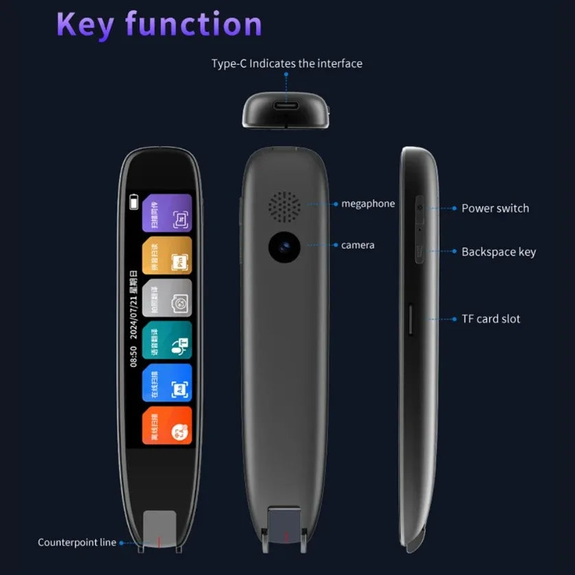 142 Languages WIFI Scan Translation Pen Scanning Smart Voice Translator S65 Pro Translation Pen For Business Travel Abroad