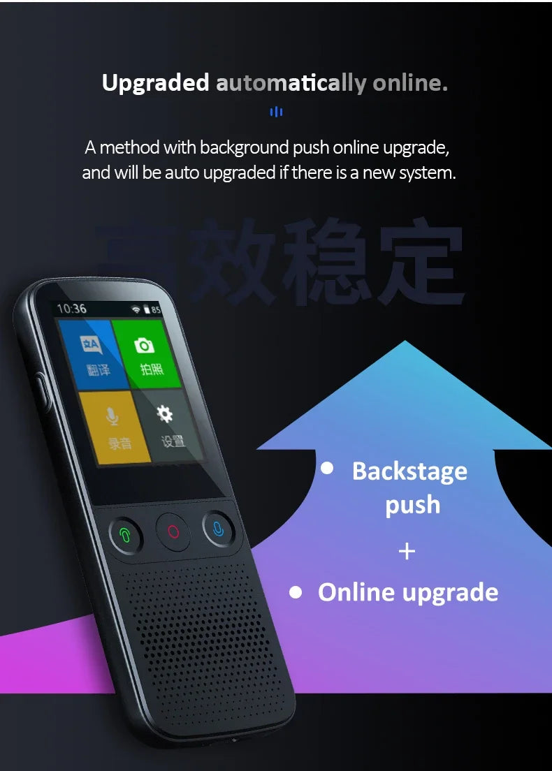 T11 Portable Audio Translator 138 Language Smart Translator Offline In Real Time Smart Voice AI Voice Photo Translator T10Pro