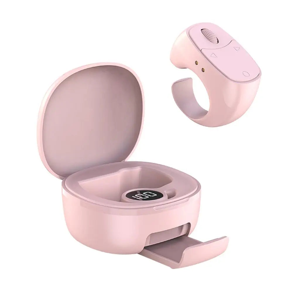 Bluetooth Page Turner Remote with Scroll Wheel - for eBooks, Videos; Wireless Shutter, Phone Stand Compatible (Volume Zoom)