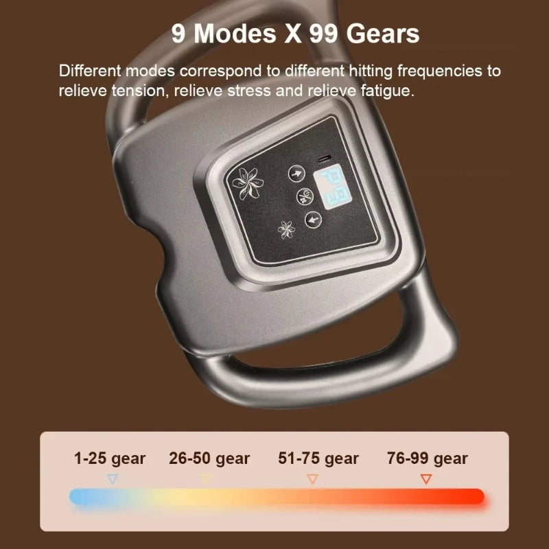 Fascia Gun Muscle Massager Gun High Frequency Back Body Waist Massage Machine Professional Electric Shoulder Legs Waist Massager