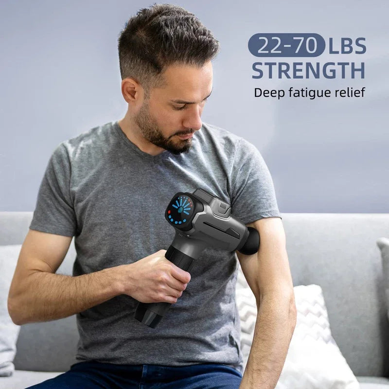 Massage Gun Deep Tissue Percussion Massager For Athletes Recovery And Pain Relief Handheld Relaxation Electric Massagers