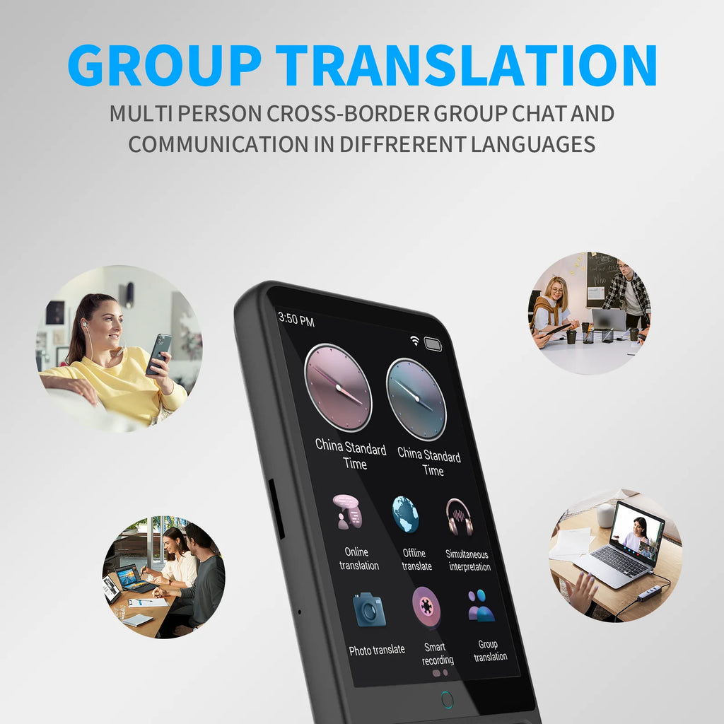 Language Translator Device AI Translation Support ChatGPT 138 Languages Translation Two Way Real Time Voice Translation with