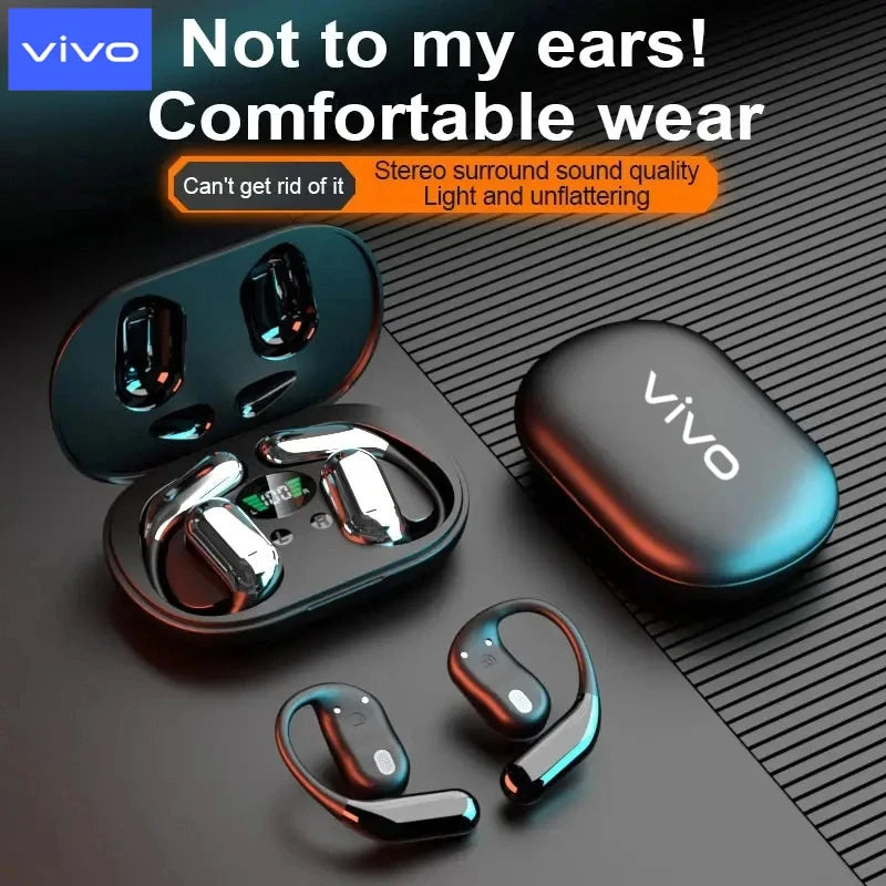 VIVO 3-in-1 AI Translator Earbuds 140 Languages Noise Cancelling Bluetooth 5.3 Headset Instant Translator Smart Voice Real Time