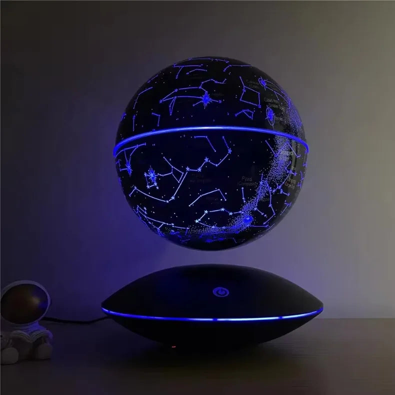 Magnetic Levitation LED Moon Lamp Auto-Rotating Globe Atmosphere Night Light for Bedroom Floating Home Office Decor Gift