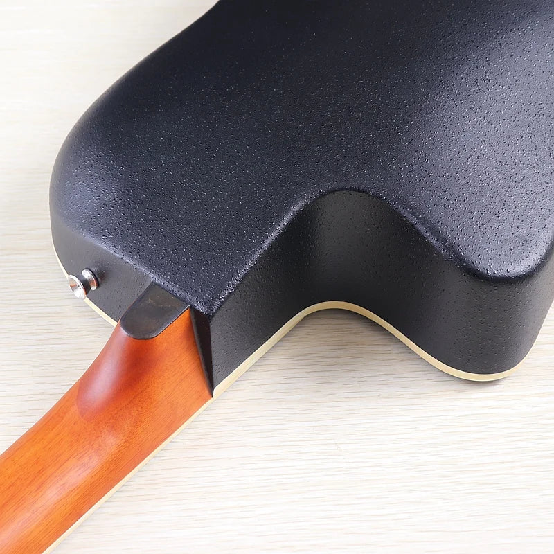 Electric Acoustic Guitar 6 Strings Round Back Ovation Model Brown 41 Inch Acoustic Guitar Cutaway Design Electric Folk Guitar