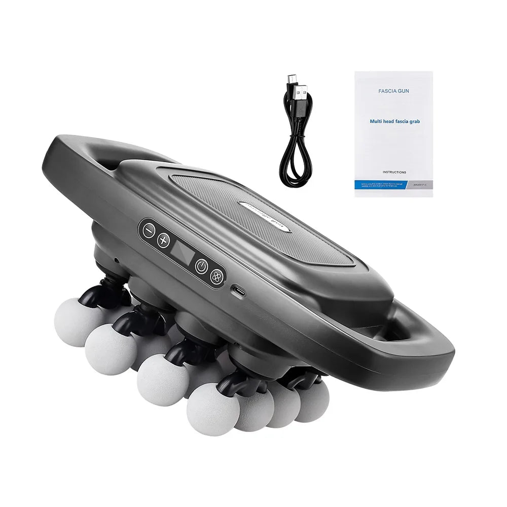 16-Head Fascia Gun High-Frequency Vibration Body Massage Gun Waist and Back  Massager Neck Shoulder Massager Muscle masajeador