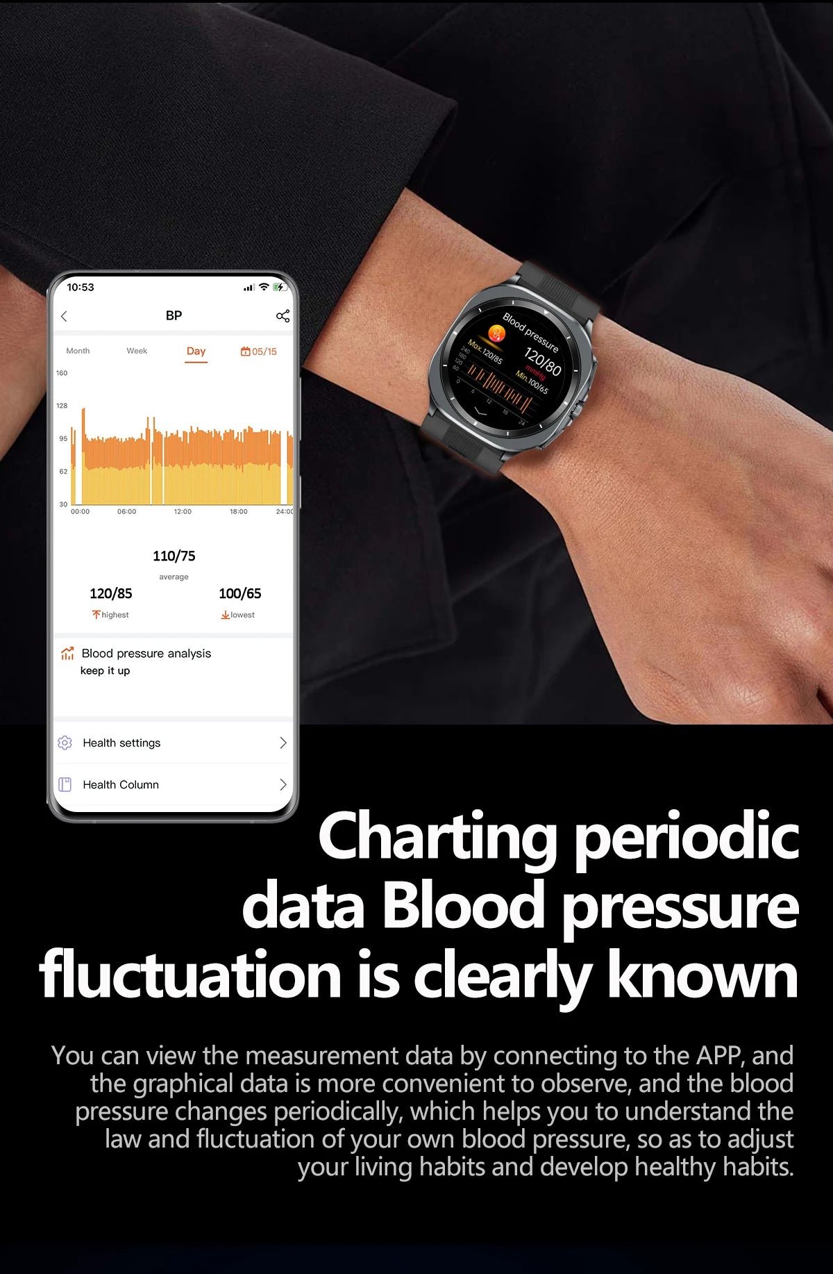 2025 For XIAOMI IOS New Air Pump Airbag Accurate Measure ECG NFC Smart Watch Blood Pressure Men Women