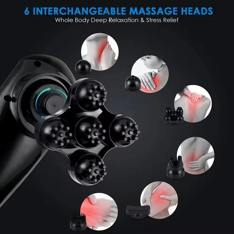 2025 NEW Electric Handheld Dolphin Massage Stick Shoulder Neck Tapping Cervical Spine Waist Legs Whole Body Meridian Relaxation