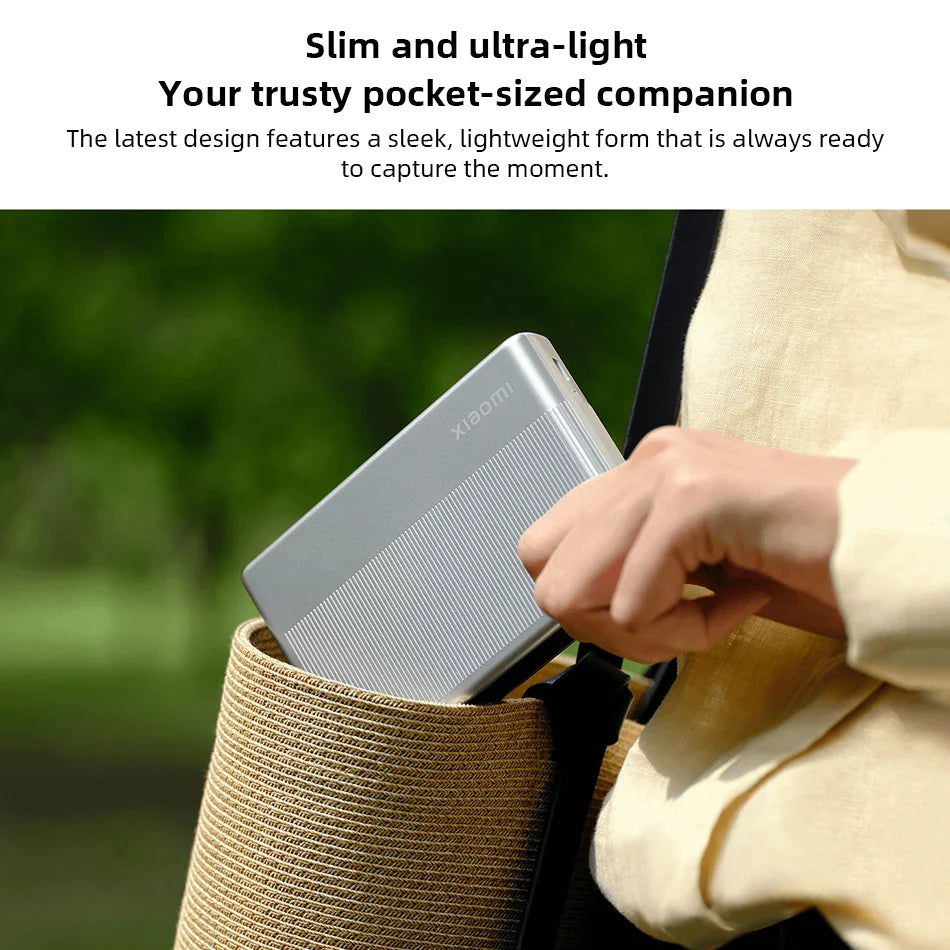 Xiaomi Portable Photo Printer 1S Bluetooth 5.2 Thermal Printer Multifunctional Pocket Printer for Smartphone and Tablet