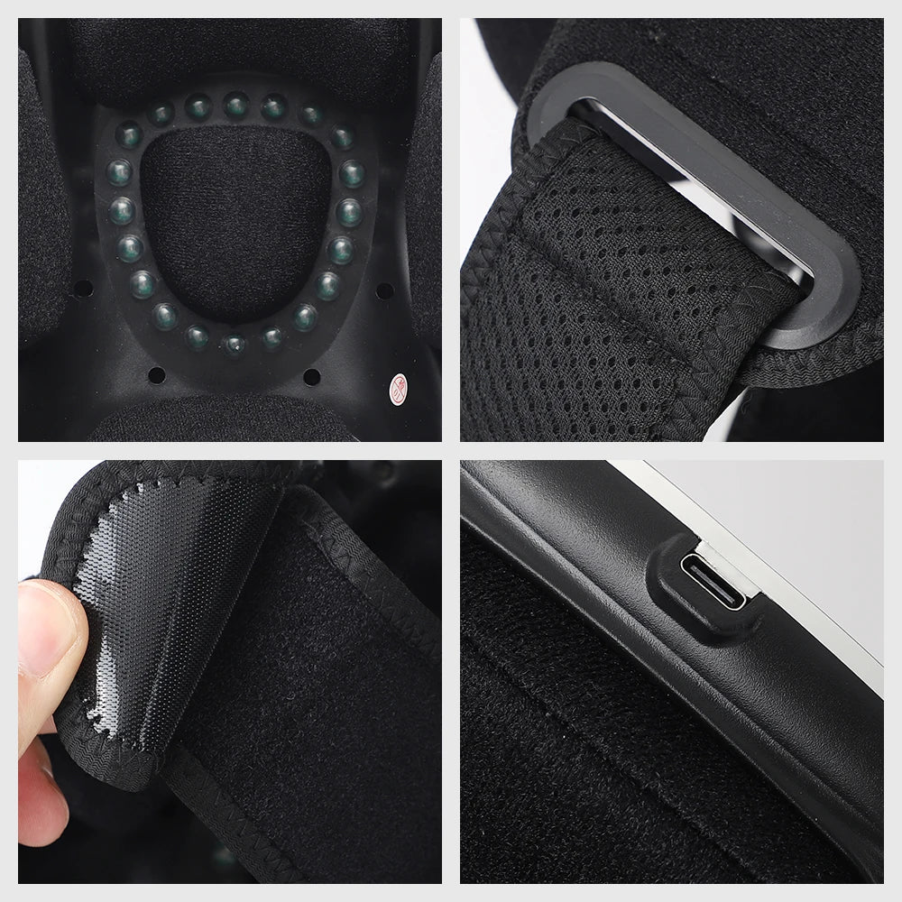 Smart Knee Massage Hot Compress Knee Relax Massager Knee Cap Treasure Laser Infrared Elbow Shoulder Massager Relive Joint Pain