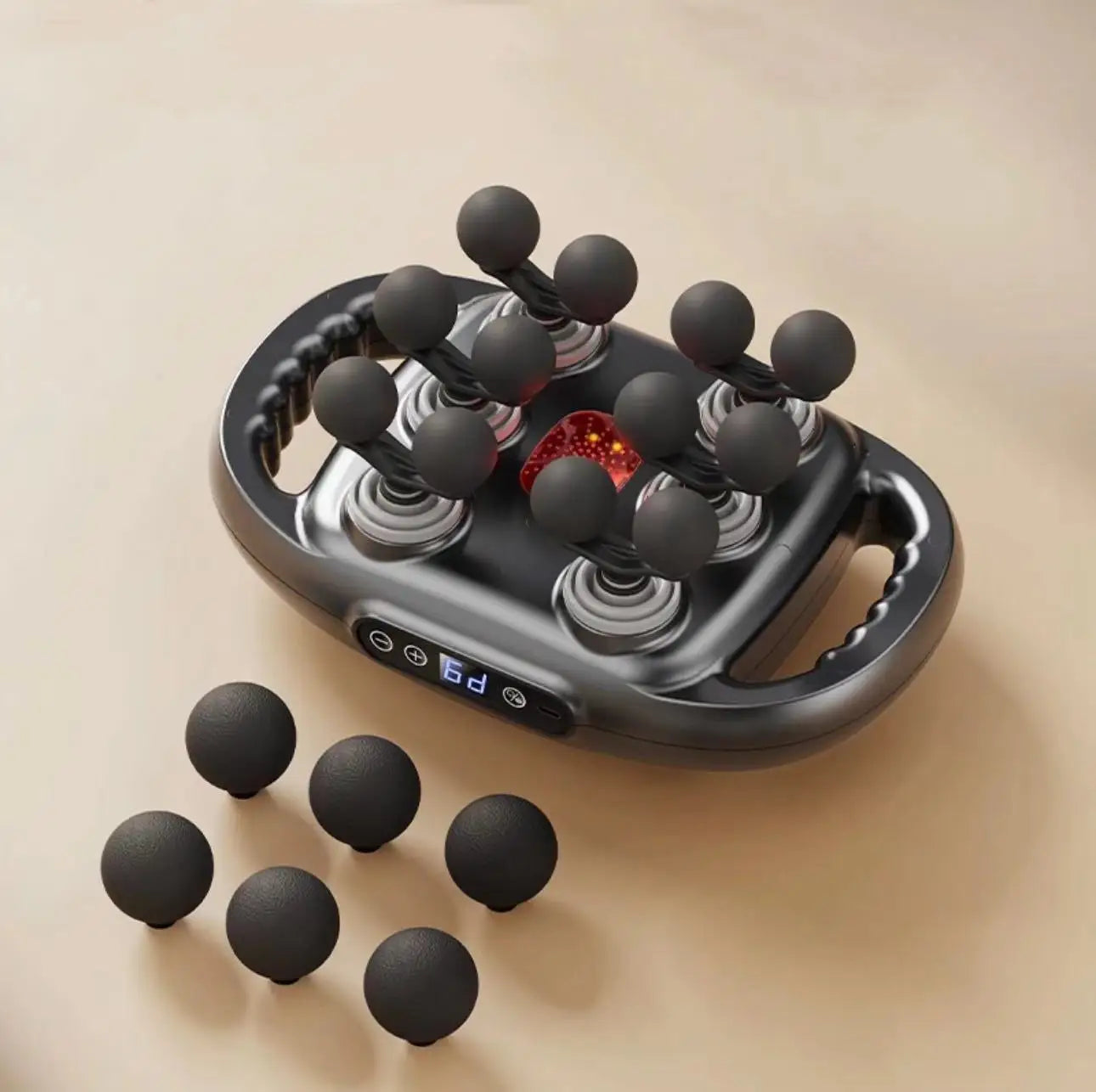 Fascia Gun 12/8 Heads Electric Massage Gun Muscle Relaxation High Frequency Back Massage Deep Tissue Muscle Fascia Massage Gun