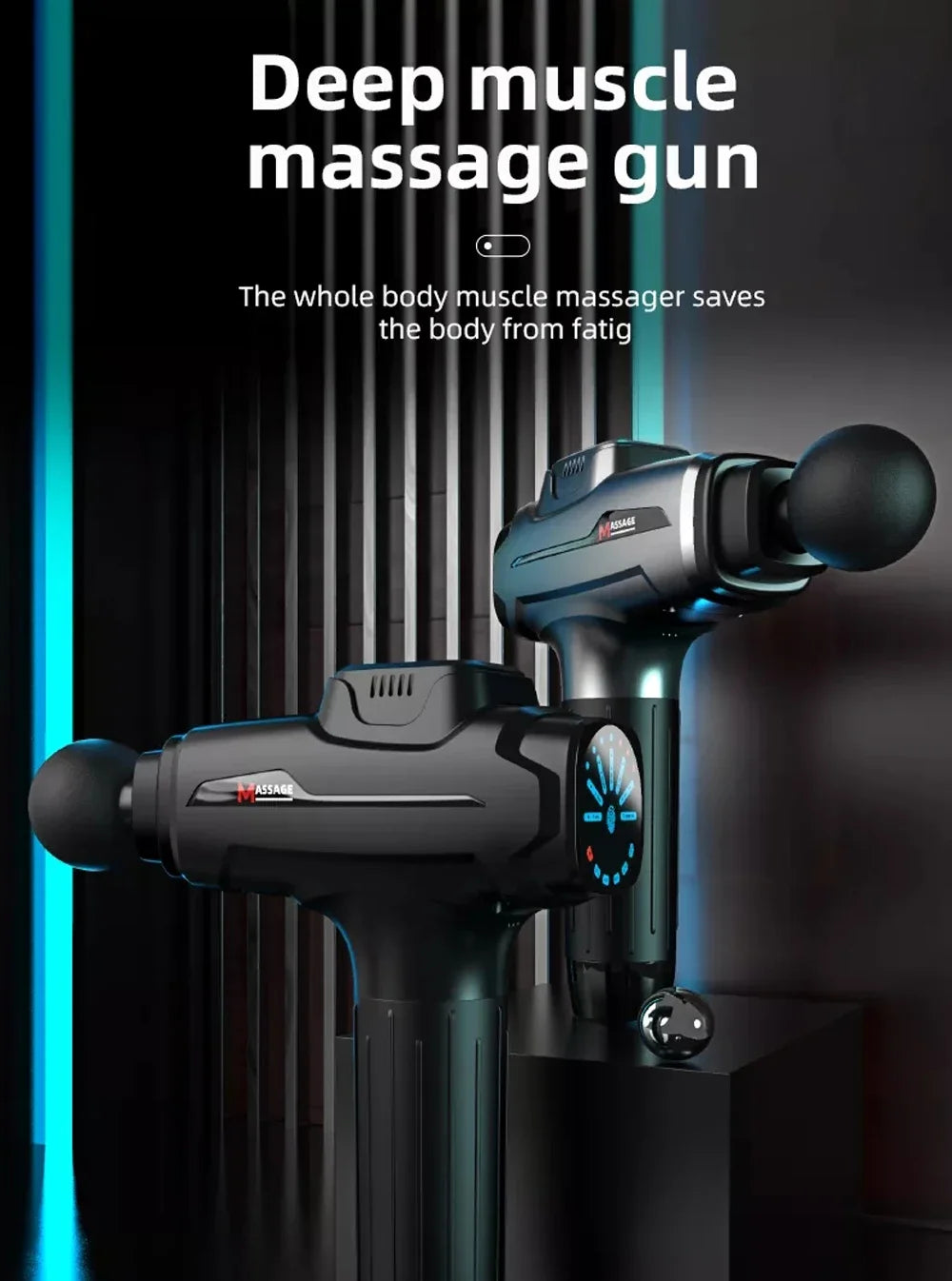 Massage Gun Deep Tissue Percussion Massager For Athletes Recovery And Pain Relief Handheld Relaxation Electric Massagers