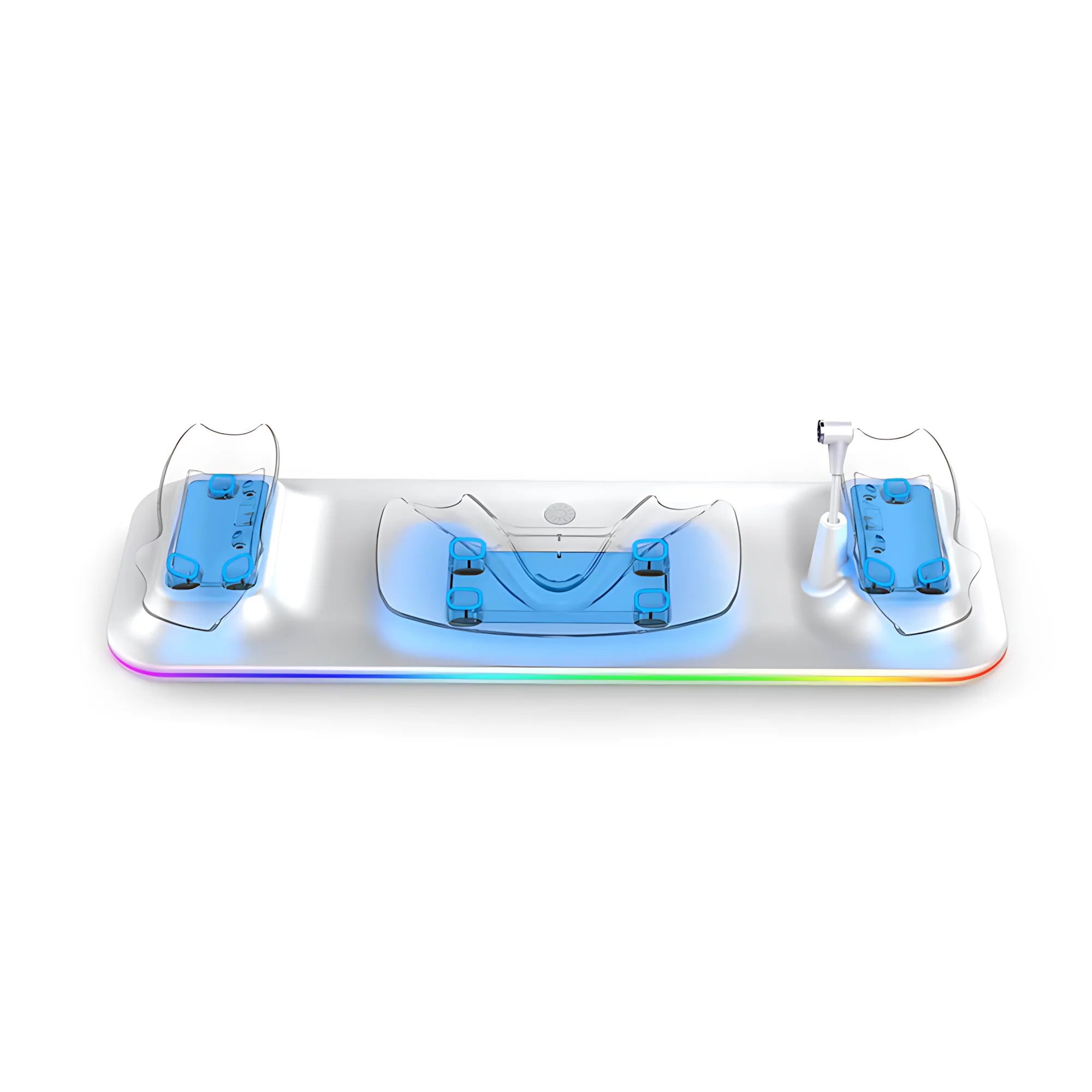 OQ3-025 Wireless Magnetic 18W Fast Charging Dock for Meta Quest 3S – with RGB Lighting & Temperature Protection