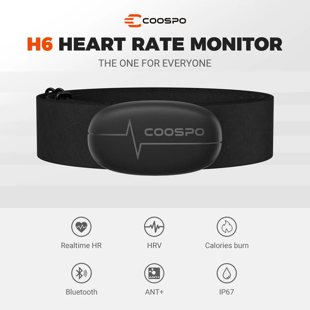 COOSPO Heart Rate Monitor Optical Fitness Outdoor Beat Sensor Bluetooth 4.0 ANT For Garmin Wahoo Bike Computer