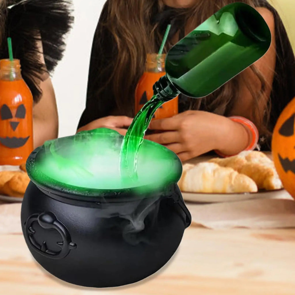 Halloween Cauldron Halloween Haunted House Decor Spooky Cauldron with Fume Effect for Homeowners Event Planners School
