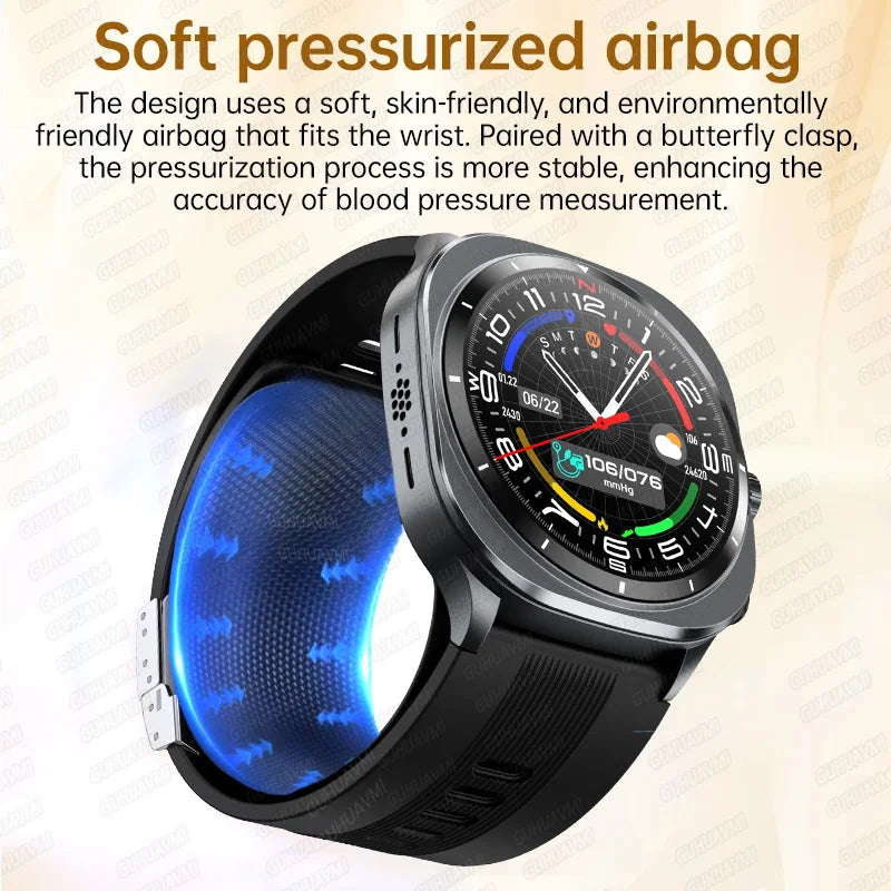 2025 For XIAOMI IOS New Air Pump Airbag Accurate Measure ECG NFC Smart Watch Blood Pressure Men Women