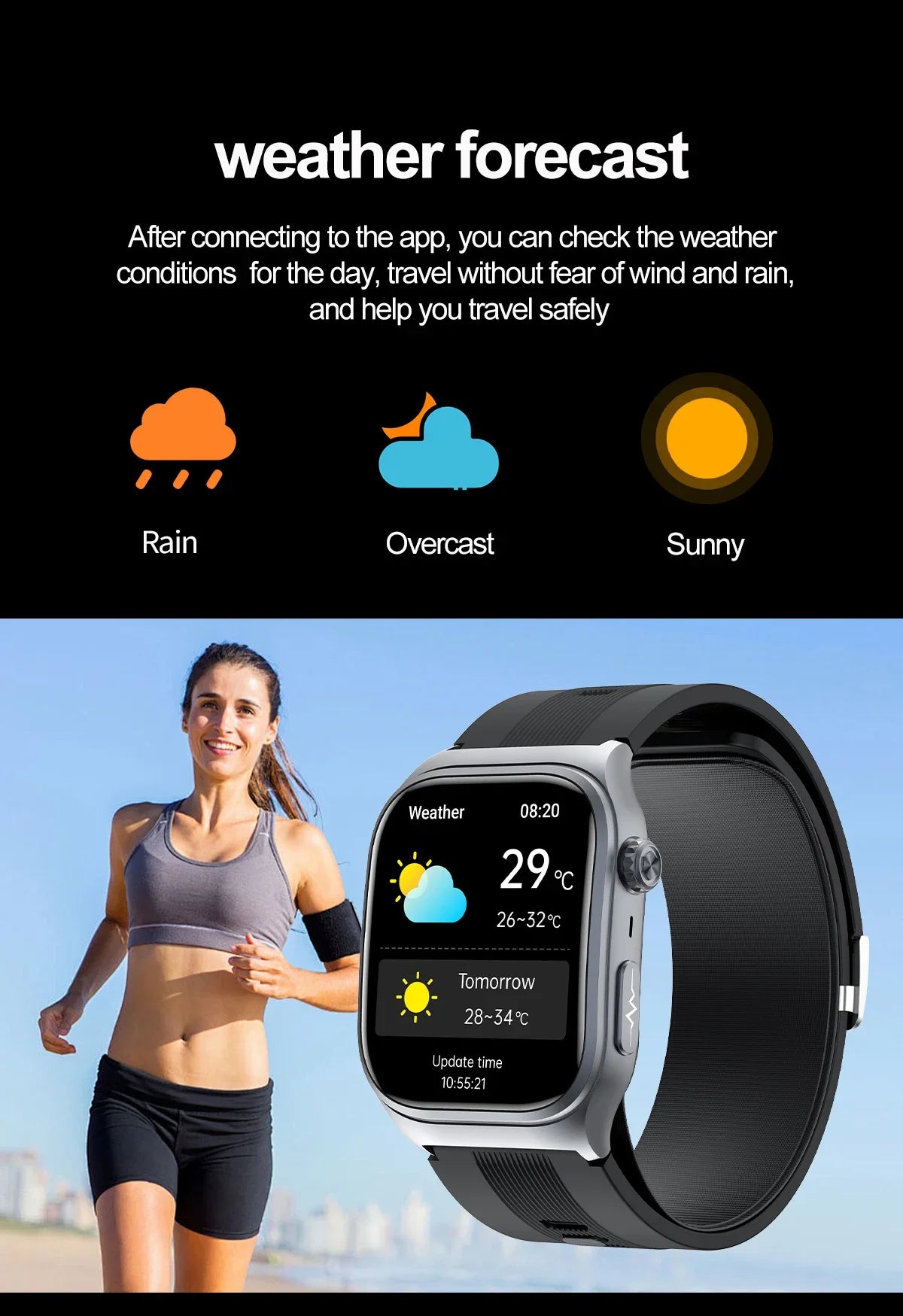 New Precise Detection Blood Pressure Smart Watch Air Pump Airbag Heart Rate ECG Health Bracelet BT Call Watches Men For Xiaomi