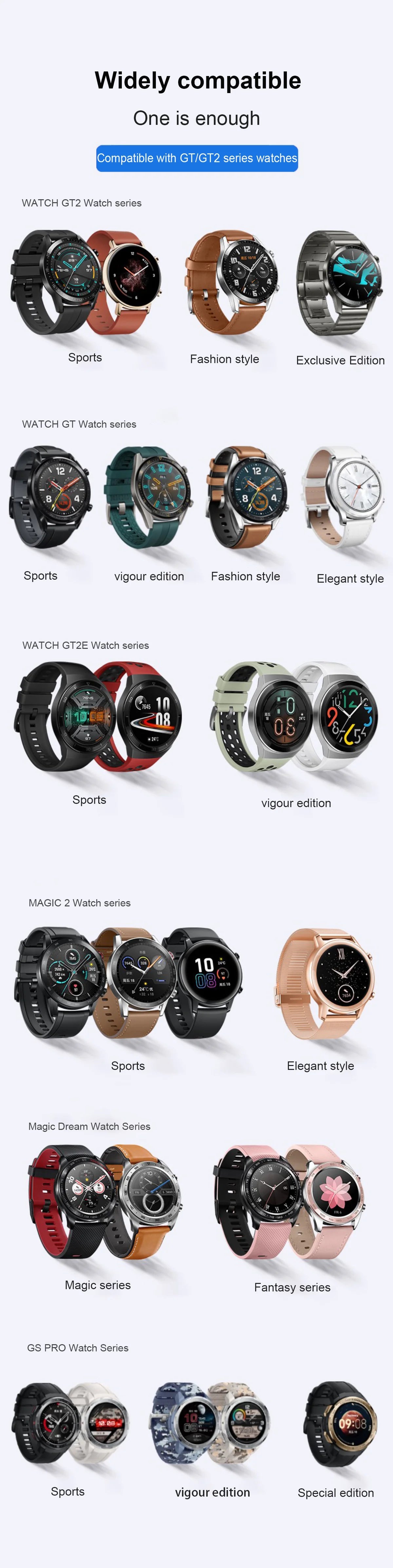Smart Watch Dock Charger for Huawei Watch GT GT2 GT2e Honor Watch Magic 2 Wireless Fast Charging for Huawei Watch 3 GT3 GT2 PRO