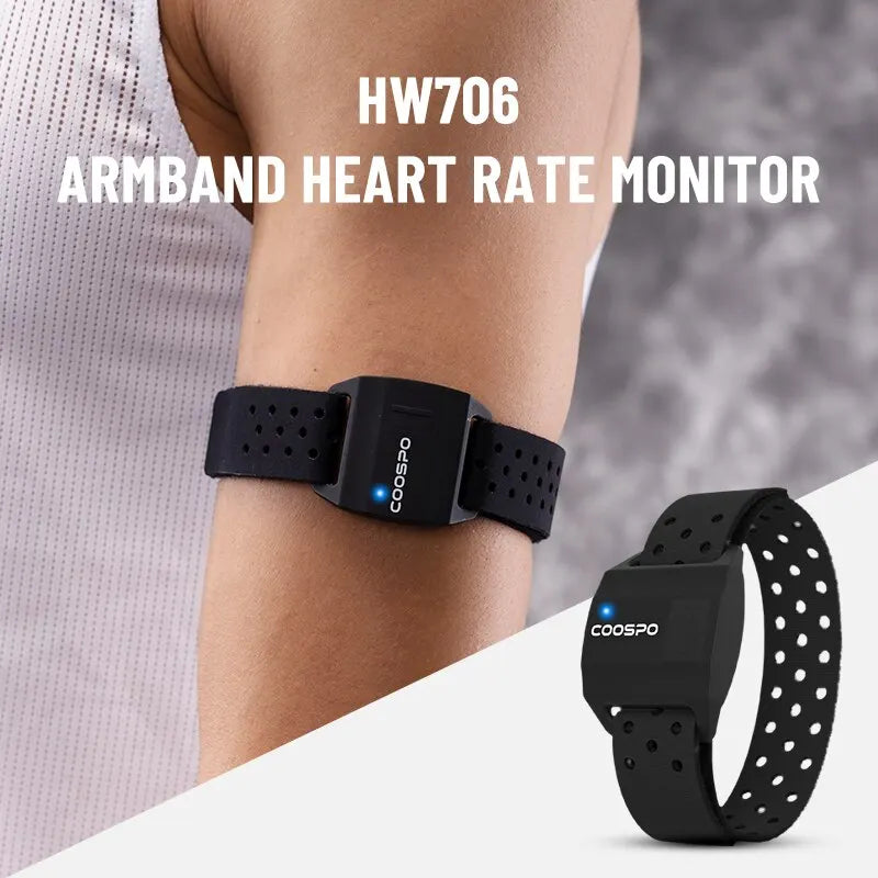 COOSPO Heart Rate Monitor Optical Fitness Outdoor Beat Sensor Bluetooth 4.0 ANT For Garmin Wahoo Bike Computer