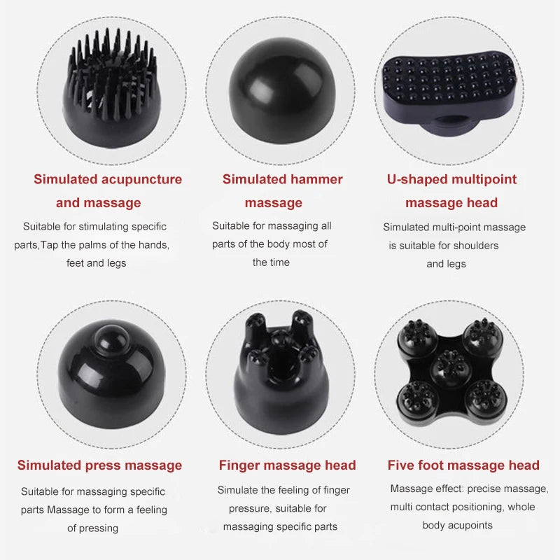 2025 NEW Electric Handheld Dolphin Massage Stick Shoulder Neck Tapping Cervical Spine Waist Legs Whole Body Meridian Relaxation