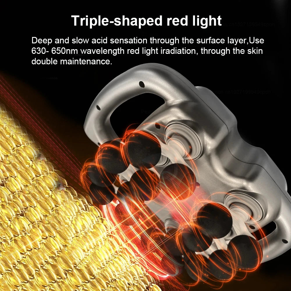 Fascia Gun Muscle Massager Gun Sixteen-head High Frequency Neck Shoulder Waist Massage Machine Professional Fascia Massage Gun