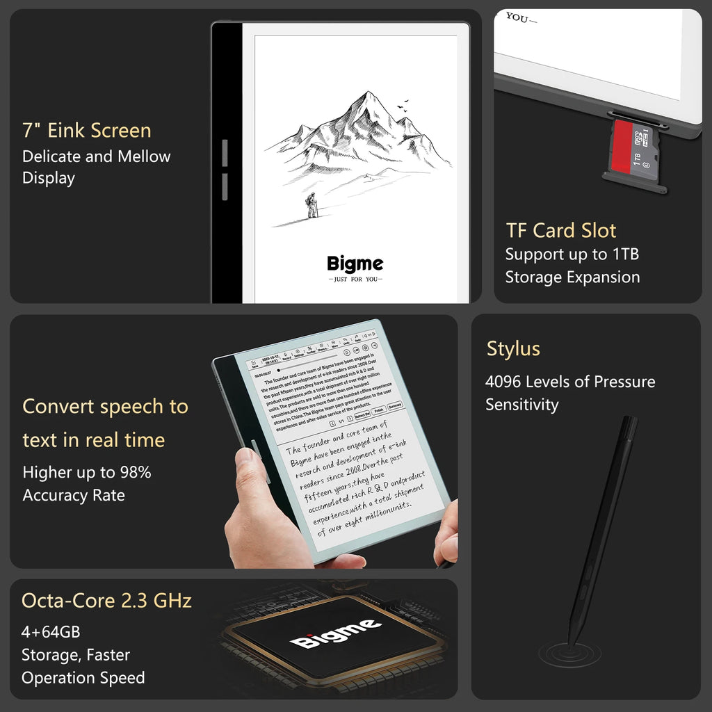 Bigme B751 7-inch ink screen e-book reader handwriting electronic paper ebook electronic notebook electronic epaper reader