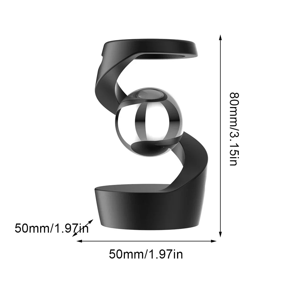 Gravity Defying Kinetic Desk Toy Levitating Desk Toy Fidget Spinners Kinetic Spinning Desk Toys for Office Desk Decor for Adults