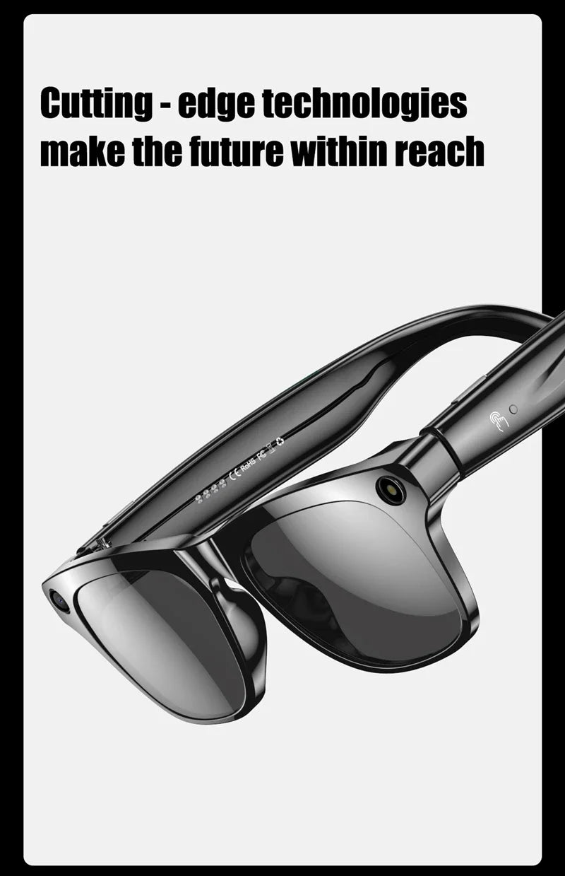 XIAOMI MIJIA 6K HD AI Smart Glasses Chat 260Mah Battery Voice Assistant Control GPT 100MP Camera Bluetooth Call  Smart Glasses