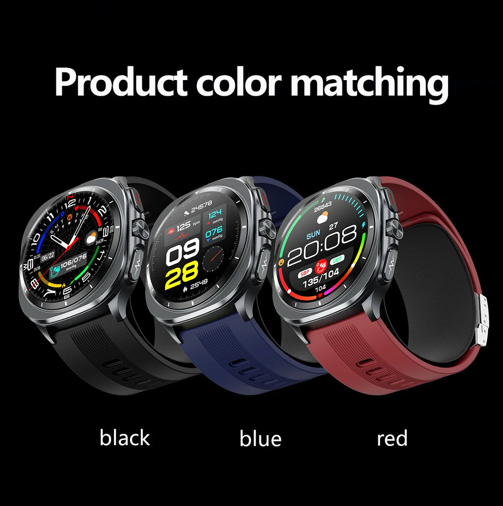 2025 For XIAOMI IOS New Air Pump Airbag Accurate Measure ECG NFC Smart Watch Blood Pressure Men Women