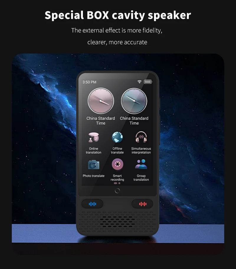 Language Translator Device AI Translation Support ChatGPT 138 Languages Translation Two Way Real Time Voice Translation with