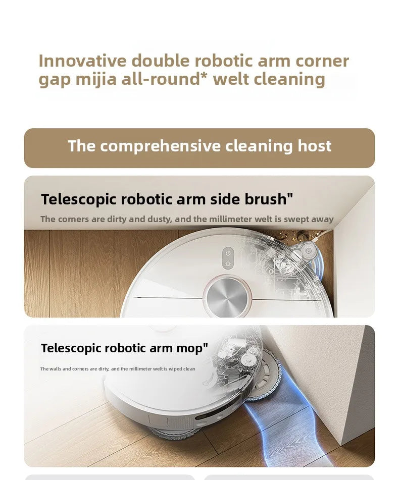 Xiaomi Mi Home Robotic Vacuum Cleaner M40,M40S with Mechanical Arm Sweeping and Mopping Intelligent Appliance