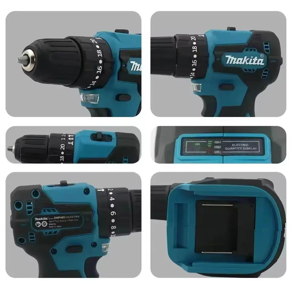 100%Makita DDF487 ddf487 18V Screwdriver Brushless Electric Drill Impact Drill Of Decoration Team Power Tools Makita 18V Battery