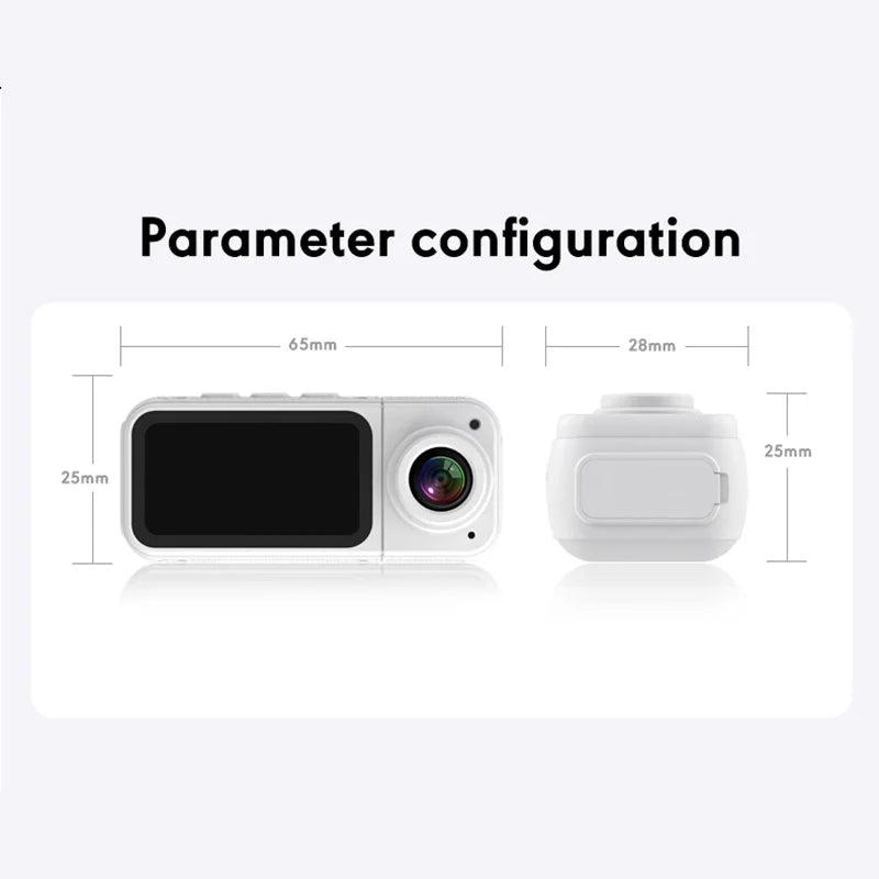 Xiaomi S70 Mini Recorder 2.7K Finger Action Camera Lightweight POV With Magnetic Belt 1.47 inch IPS Screen Bicycle Vlog Pet Cam