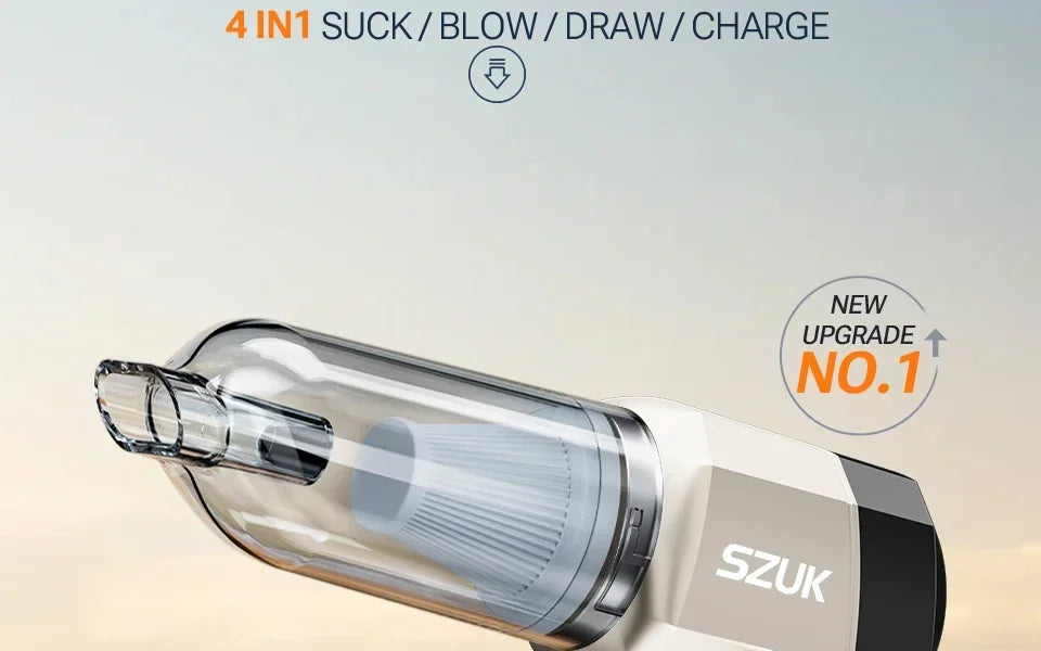 SZUK 9998700PA Car Vacuum Cleaner Strong Suction Cordless Wireless Car Cleaner Portable HandHeld Vacuum Cleaner Cleaning Machine