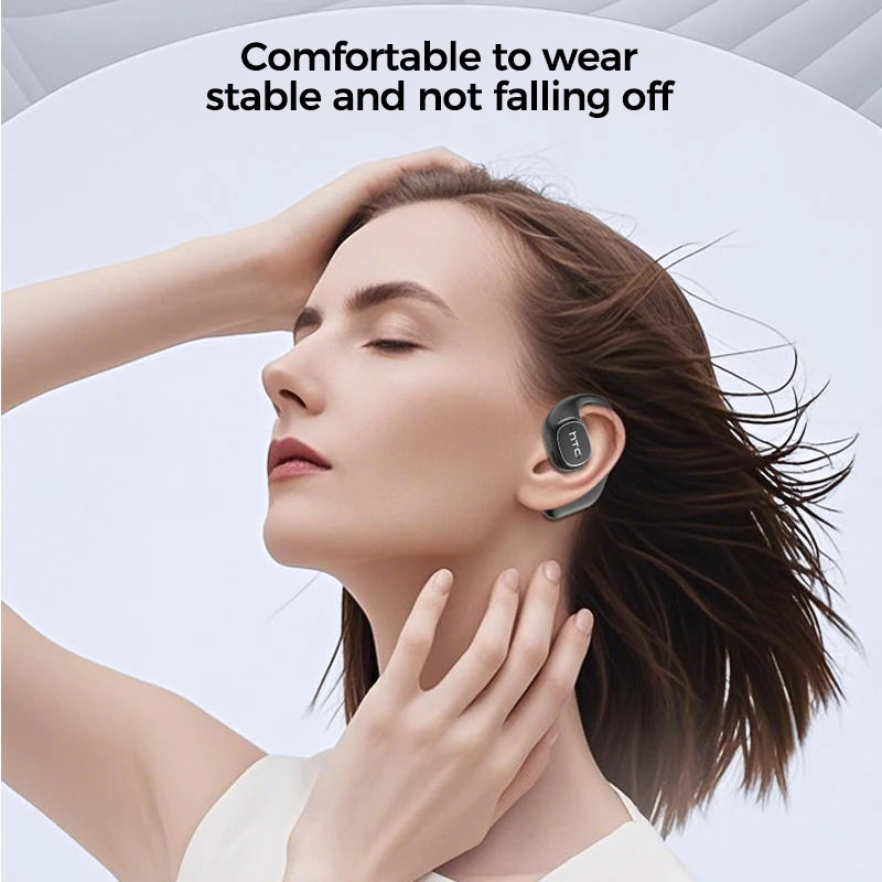 Translator HTC NE11 Bluetooth 6.0 OWS Wireless Headphones Translation Earphones Full-Color Touch Screen Ultra Long Battery Life
