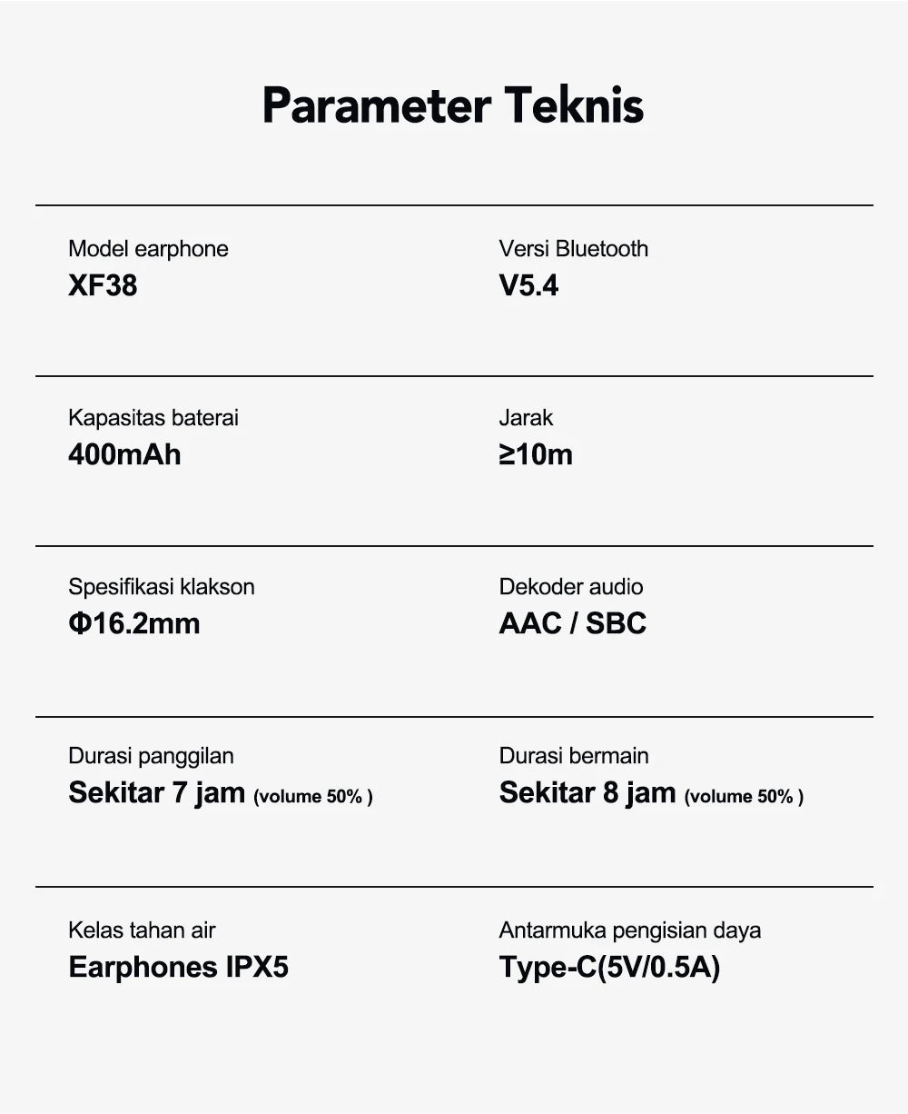ERAZER XF38  Bluetooth Earphones AI Translator Earbuds OWS LCD Touch Screen Sport Wireless Headphones HD Stereo Sound Longlife