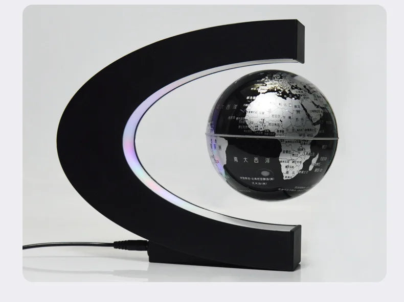 Magnetic Levitation Earth Light Novelty Ball Light Home Decoration Floating Electronic Antigravity Lamp LED Birthday Gifts