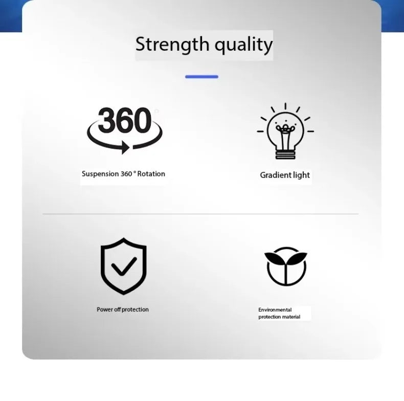 Magnetic Levitation LED Moon Lamp Auto-Rotating Globe Atmosphere Night Light for Bedroom Floating Home Office Decor Gift