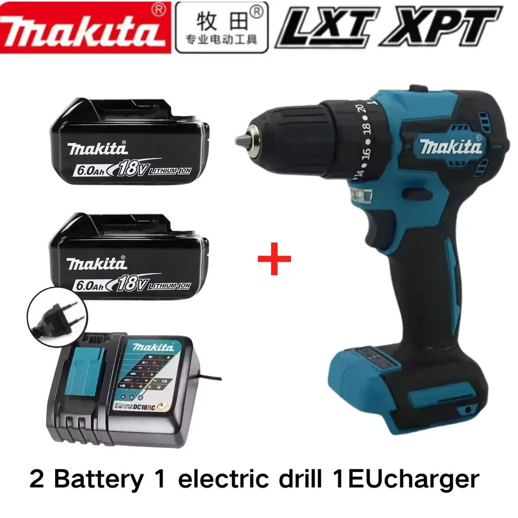 100%Makita DDF487 ddf487 18V Screwdriver Brushless Electric Drill Impact Drill Of Decoration Team Power Tools Makita 18V Battery