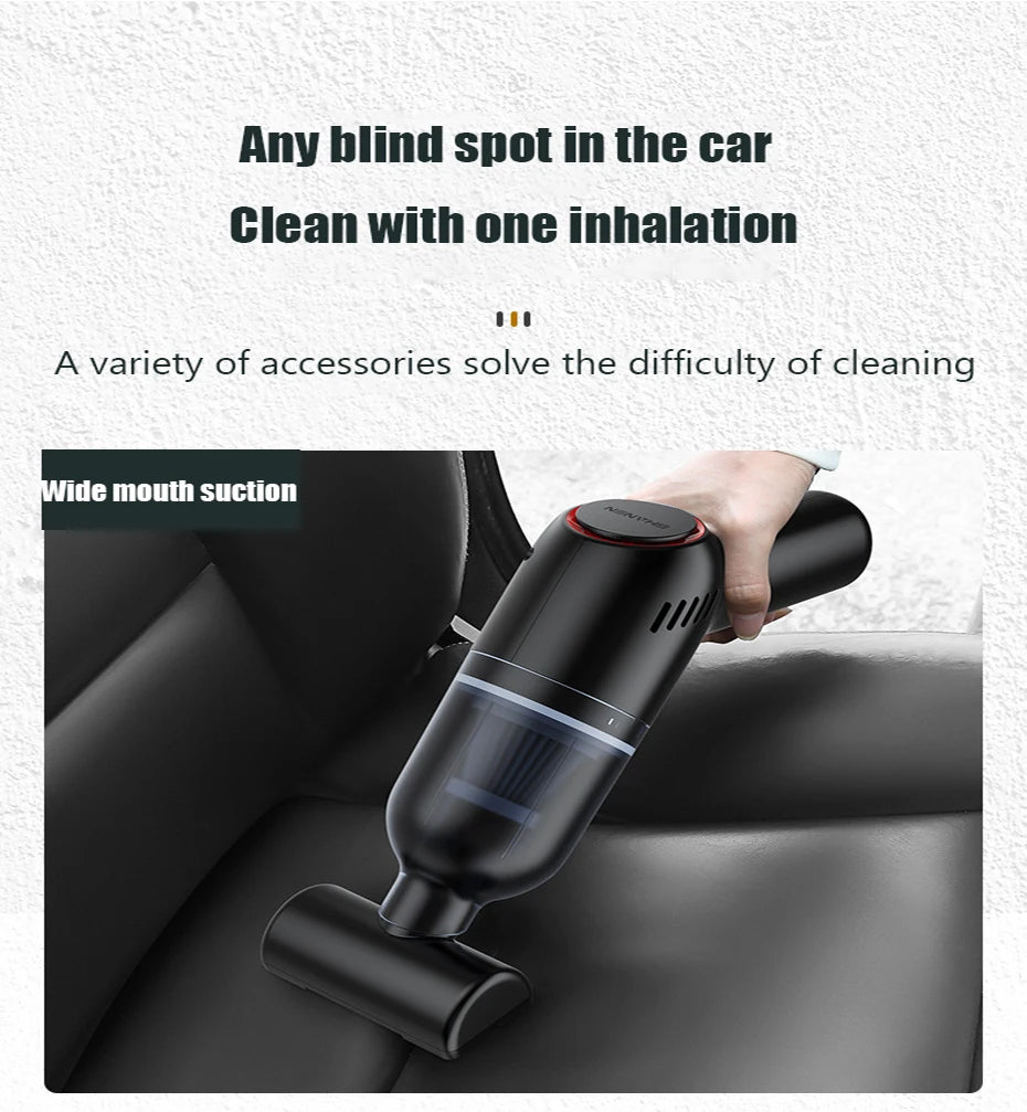 8000Pa Car Vacuum Cleaner Handheld Wireless Portable Strong Suction Low Noise Pet Cat Hair Vacuum Cleaners  For Cars Home