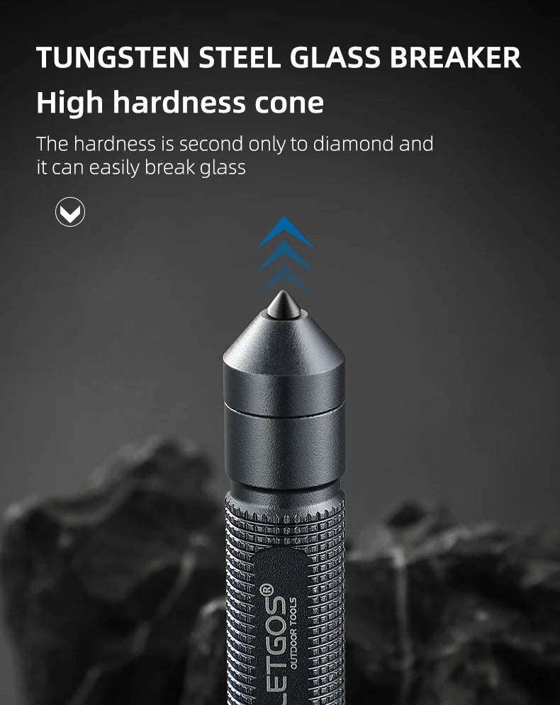 LETGOS Multi High Frequency Survival Whistle  outdoor Lifesaving emergency gear camping hiking rescue tactical glass breaker