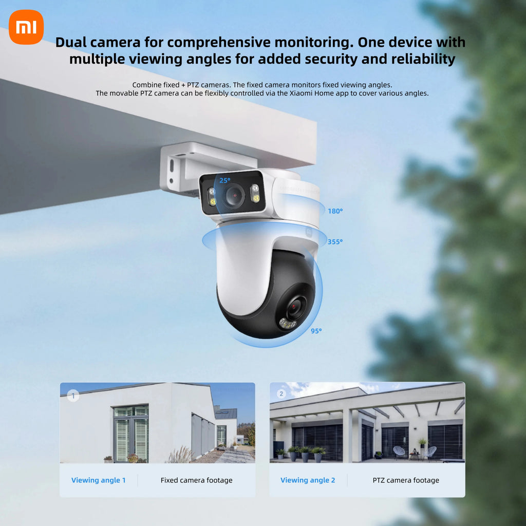 Xiaomi Outdoor CW500 Dual Camera Version IP66 Security Protection CCTV AI Detection Full-Color Night Vision Smart Home Mi home