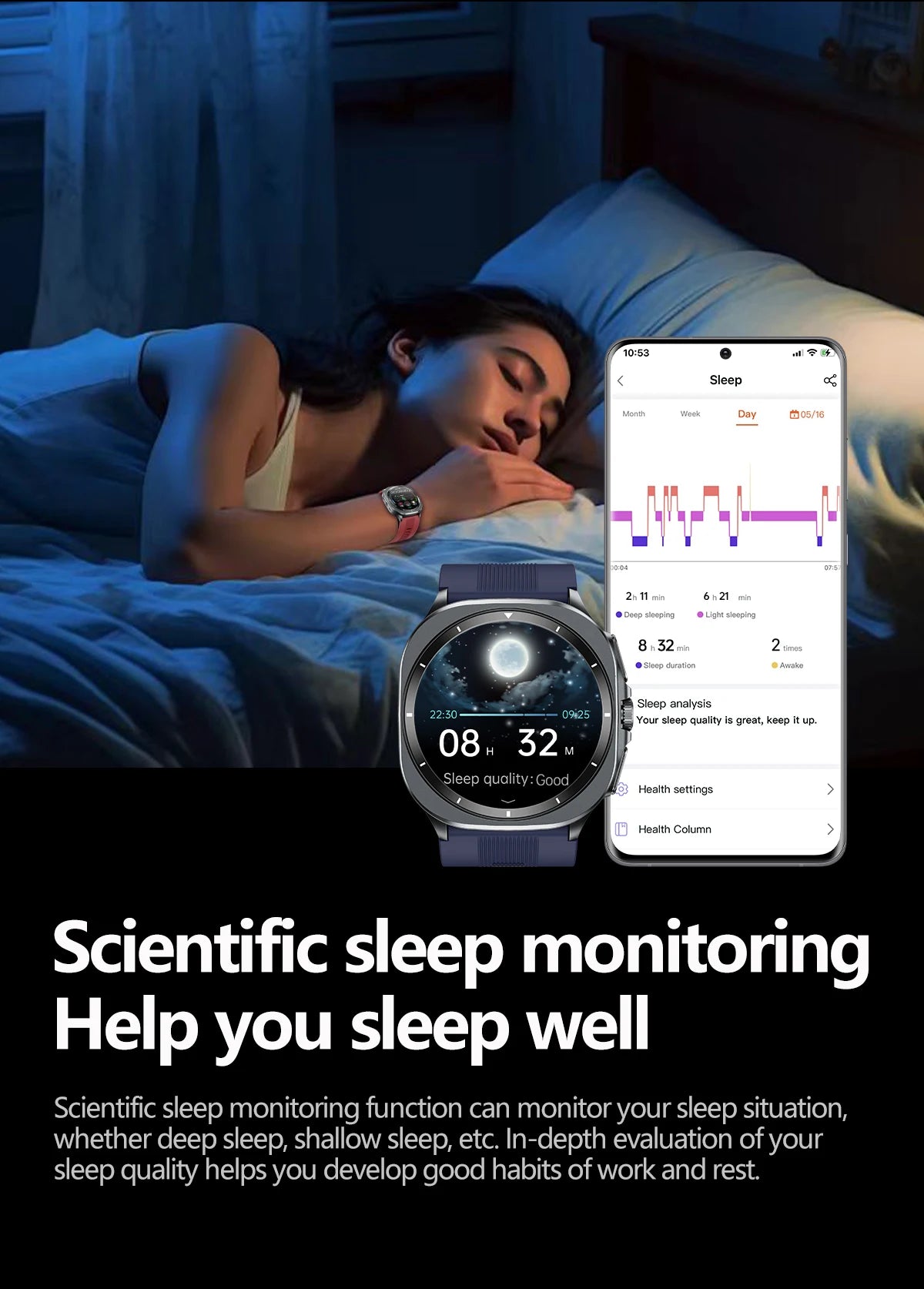2025 For XIAOMI IOS New Air Pump Airbag Accurate Measure ECG NFC Smart Watch Blood Pressure Men Women